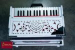 2.5 Octave White Harmonium Compact and Good Sound with Top Quality Reeds
