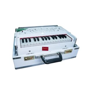 2.5 Octave White Harmonium Compact and Good Sound with Top Quality Reeds - MAYAPURSTORE