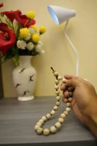 27 Beads Round Japa Mala | 100% Pure Tulsi 12mm | 14mm | 16mm| 20mm | 24 mm | 26mm - MAYAPURSTORE