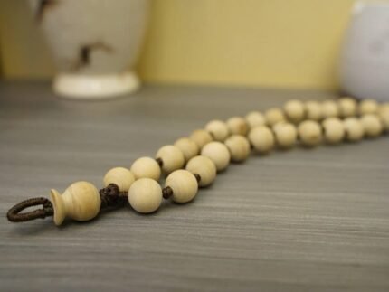 27 Beads Round Japa Mala | 100% Pure Tulsi 12mm | 14mm | 16mm| 20mm | 24 mm | 26mm - MAYAPURSTORE