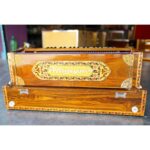 3 Line 9 Scale Changer Harmonium with Beautiful Border Design [Palitana 3 Line 9 Scales, 37 keys, 440 Hz /432 Hz Tune] Free Shipping