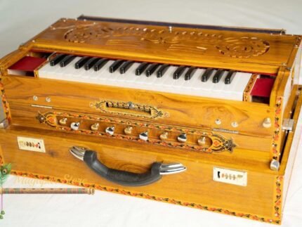 3 Line 9 Scale Changer Harmonium with Beautiful Border Design [Palitana 3 Line 9 Scales, 37 keys, 440 Hz /432 Hz Tune] Free Shipping