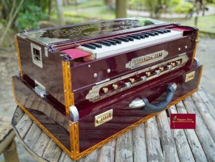 4 Line 13 Scale Changer Professional Harmonium Available  in "Premier Star Reeds" 440 / 432 Hz Tune, 37 Movable Keys - MAYAPURSTORE 