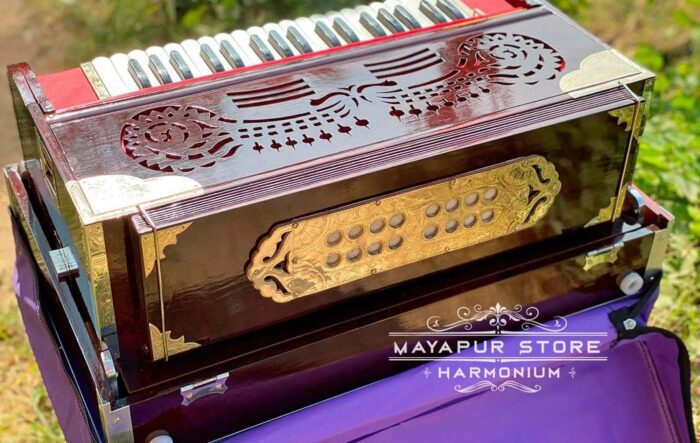 Harmonium 3 Line 9 Scale Changer [ Palitana, 37 Reeds, 440hz or 432Hz ] Standard Quality - MAYAPURSTORE
