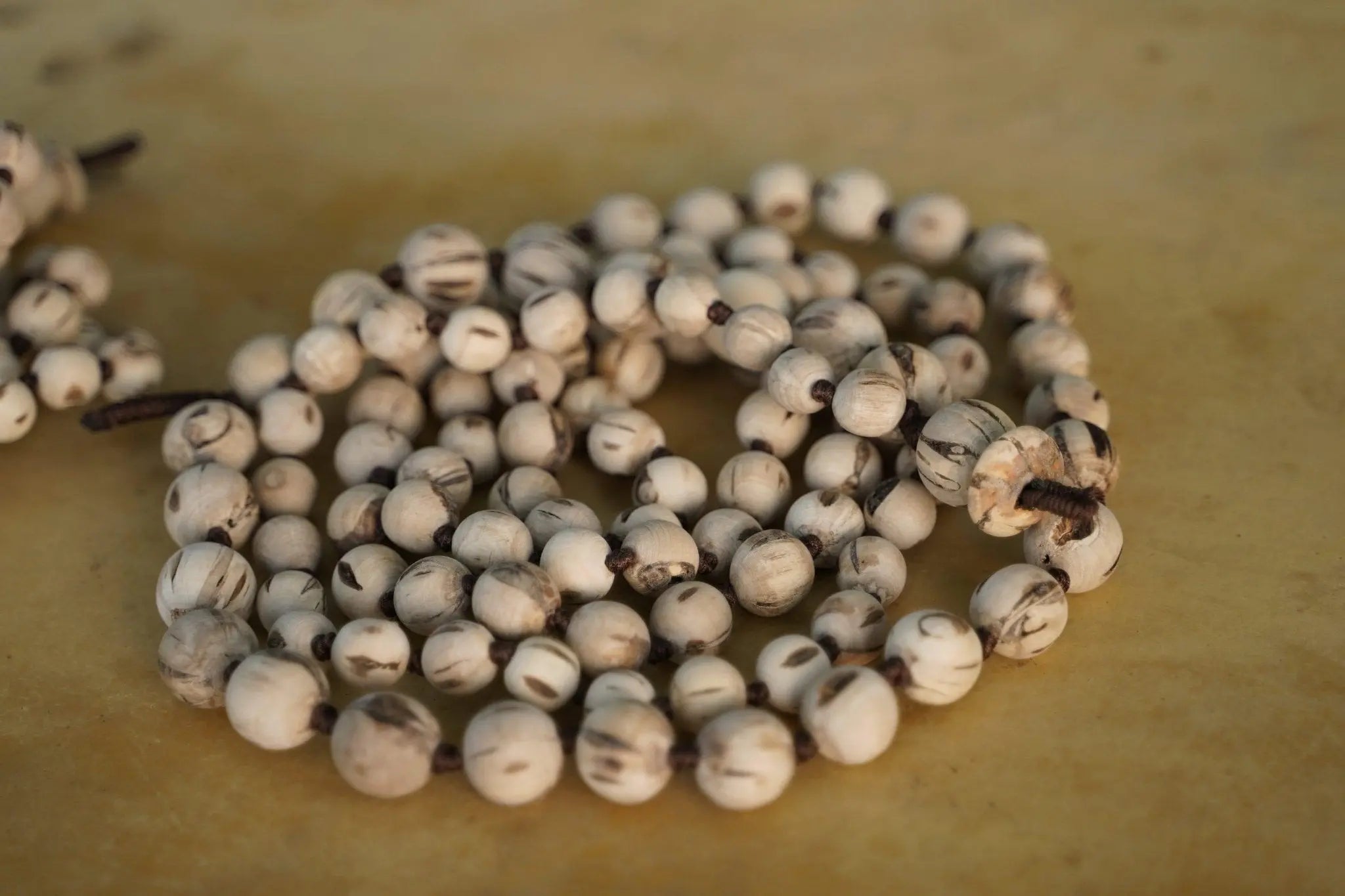 Original Tulsi Japa Mala (Natural Color) "100% Authentic Genuine Tulsi"