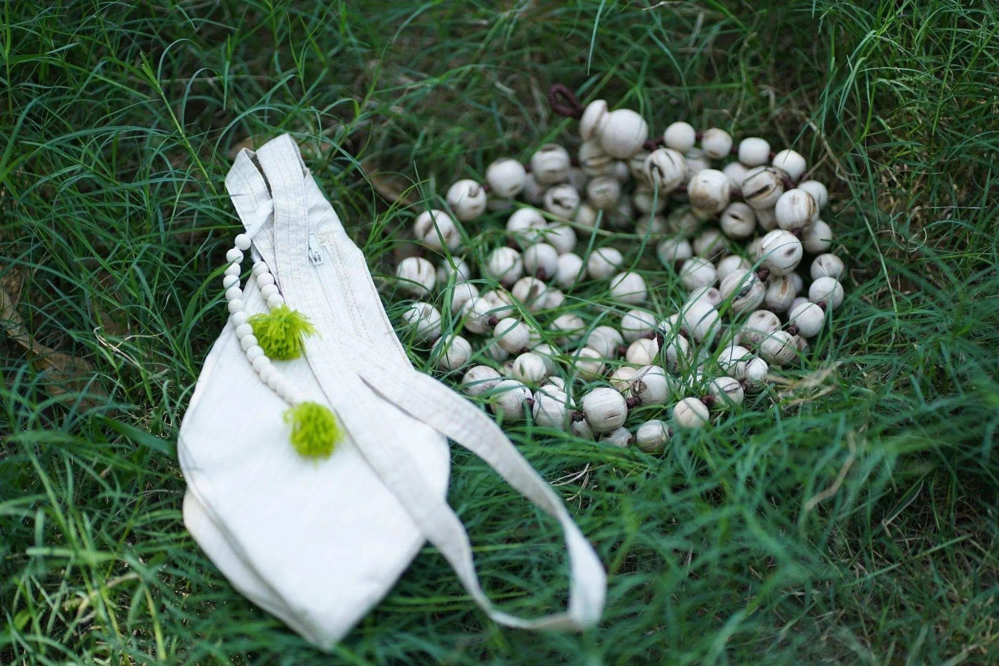 Original Tulsi Japa Mala (Natural Color) "100% Authentic Genuine Tulsi"