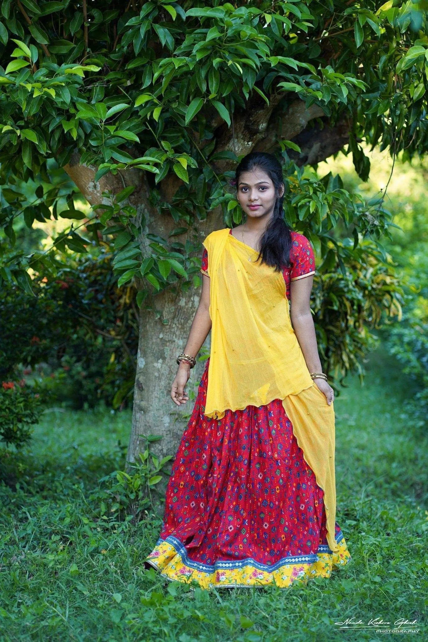 Red-Gopi-Dress-Comes-with-Dupatta-and-customized-Blouse-Fabric-itself.-Gopidress-56493034 Red Gopi Dress Comes with Dupatta and customized Blouse/ Fabric itself.