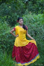 Red Gopi Dress Comes with Dupatta and customized Blouse/ Fabric itself.