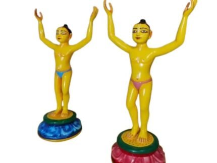 Gour Nitai Deties Made By "Pure Neem Wood" - MAYAPURSTORE