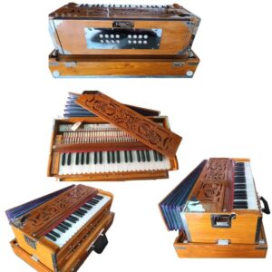 Harmonium 2 Line 42 Reeds Standard Quality 440hz Or 432Hz Tune, DELUXE Reed - MAYAPURSTORE