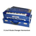 Harmonium 3 Line 9 Scale Changer Beauty of Blue [ Palitan, 37 Reeds, 440hz / 432 Hz] Free Shipping - MAYAPURSTORE