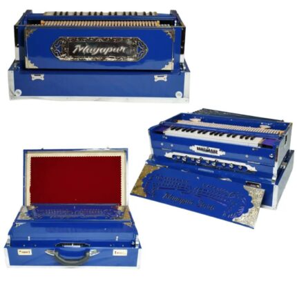 Harmonium 3 Line 9 Scale Changer Beauty of Blue [ Palitan, 37 Reeds, 440hz / 432 Hz] Free Shipping - MAYAPURSTORE